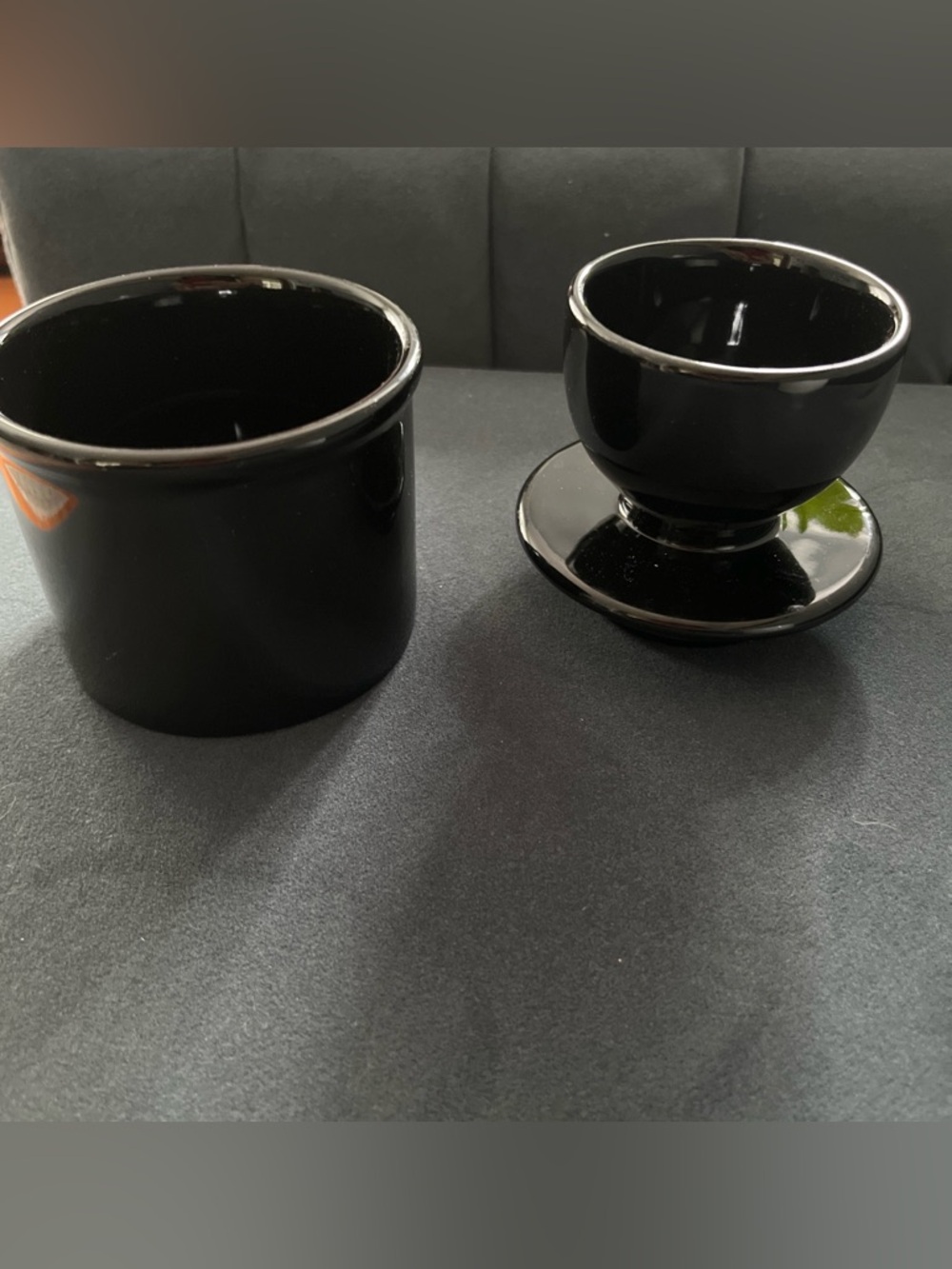 Black Ceramic Butter Bell